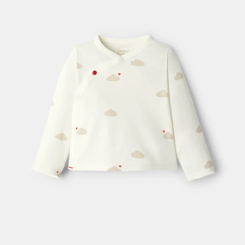 Ensemble 3 pièces coton blanc bébé mixte Blanc