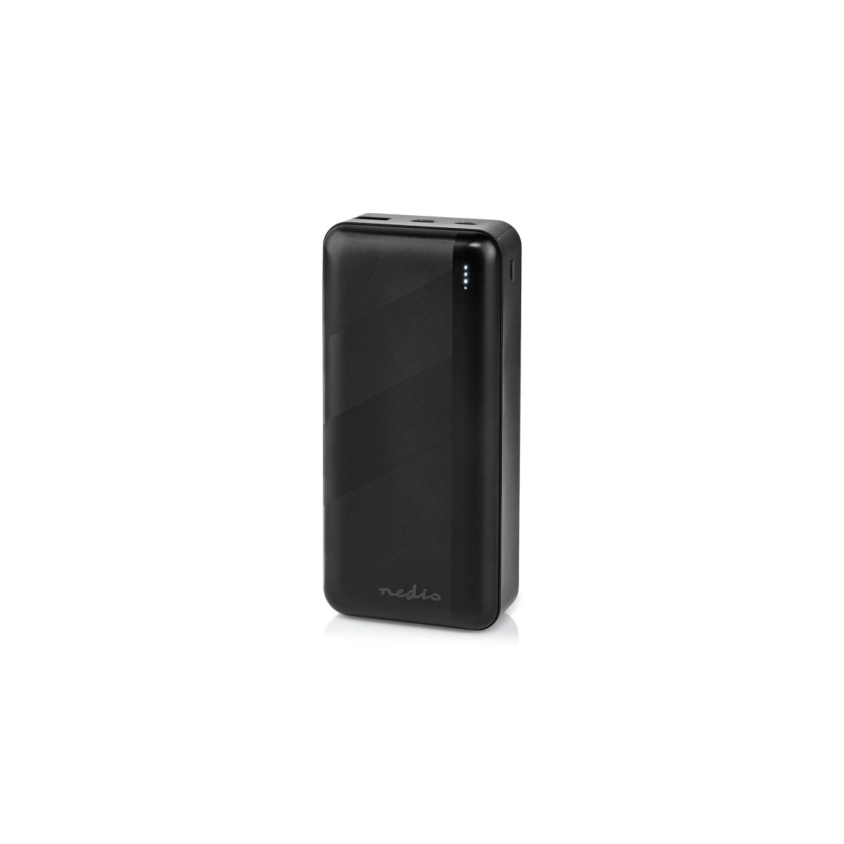 Nedis Power Bank | 30000 mAh | 1.5 / 2.0 / 3.0 A | Antall utganger: 2 | Utgangstilkobling: 1x USB-A / 1x USB-C™ | Inngangstilkobling: 1x Micro USB / 1x USB-C™ | PD3.0 20W | Lithium-Polymer