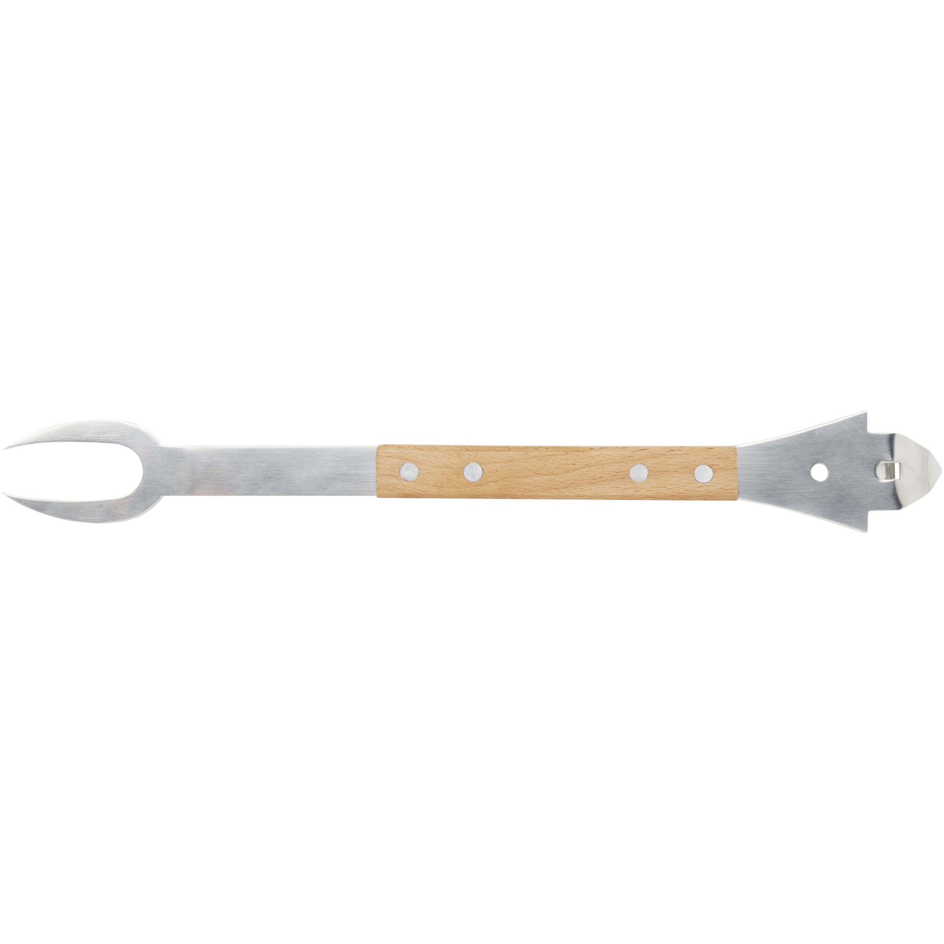 Seasons 113358 - Ensemble d'Outils BBQ en Bois et Acier