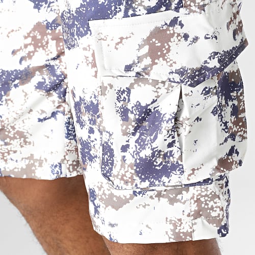 Short Cargo Blanc Camel Violet