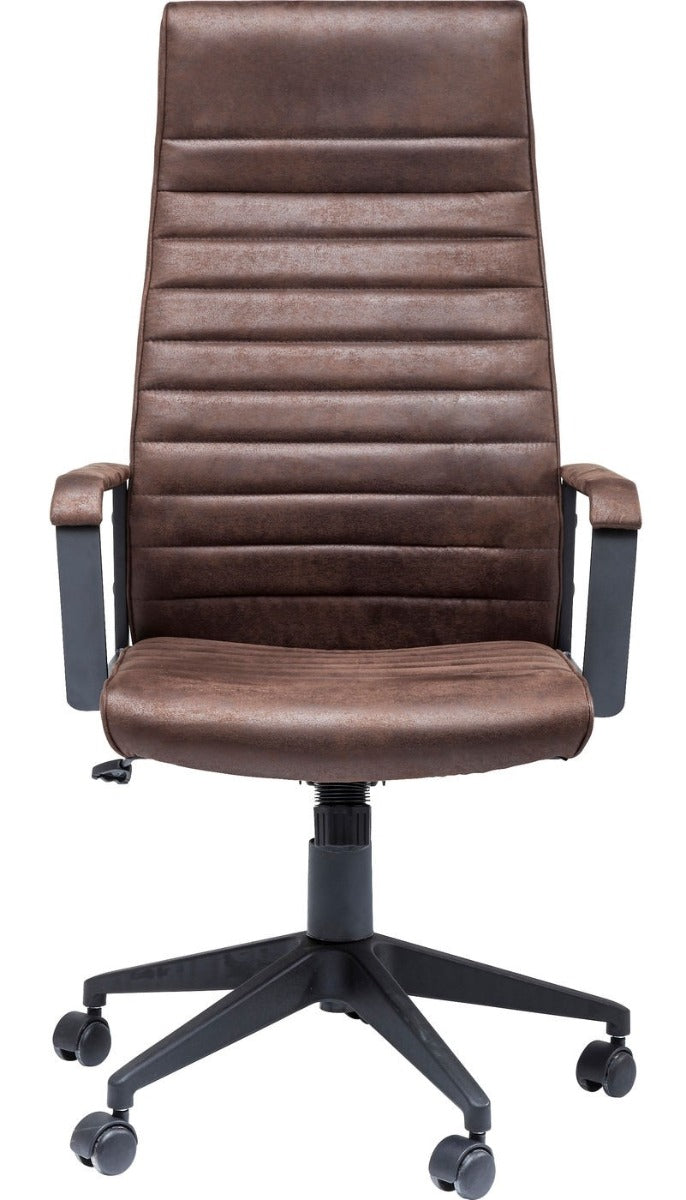 Kare Design Labora High Bureaustoel - Bruin Kunstleer