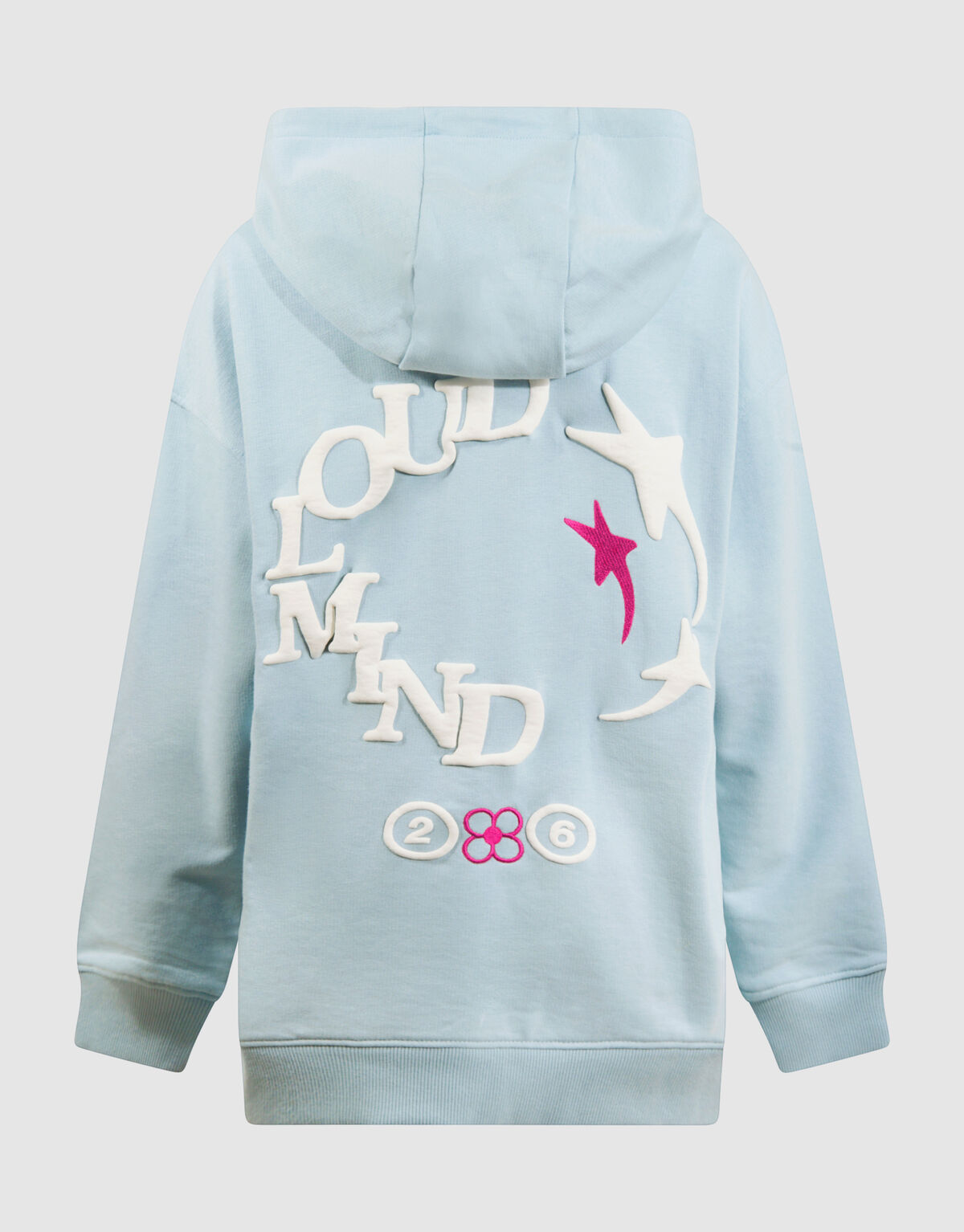 Cloud Artwork Hoodie Lichtblauw