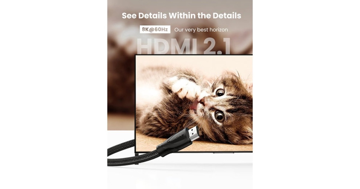 Ugreen8K HDMI 2.1 kabel  (Zwart, 2 meter)