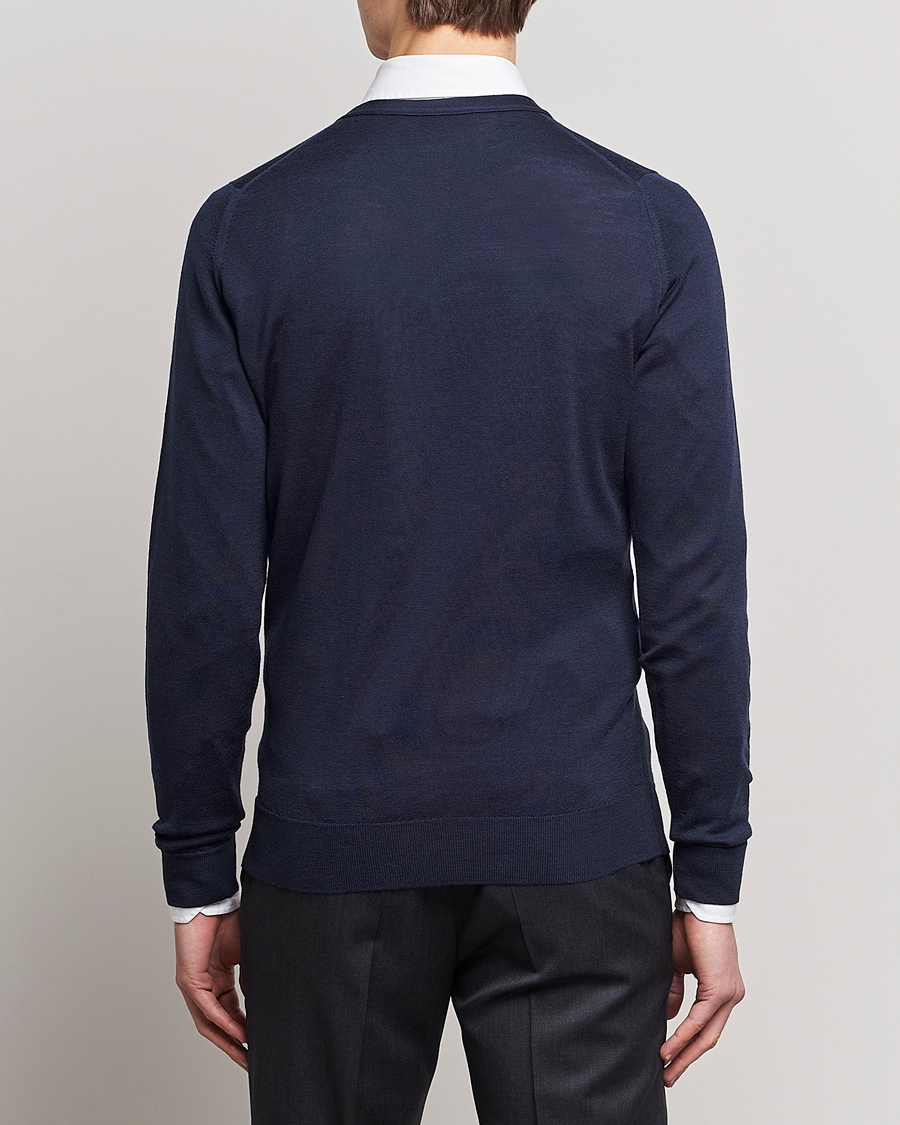 John Smedley Petworth Extra Fine Merino Cardigan Midnight