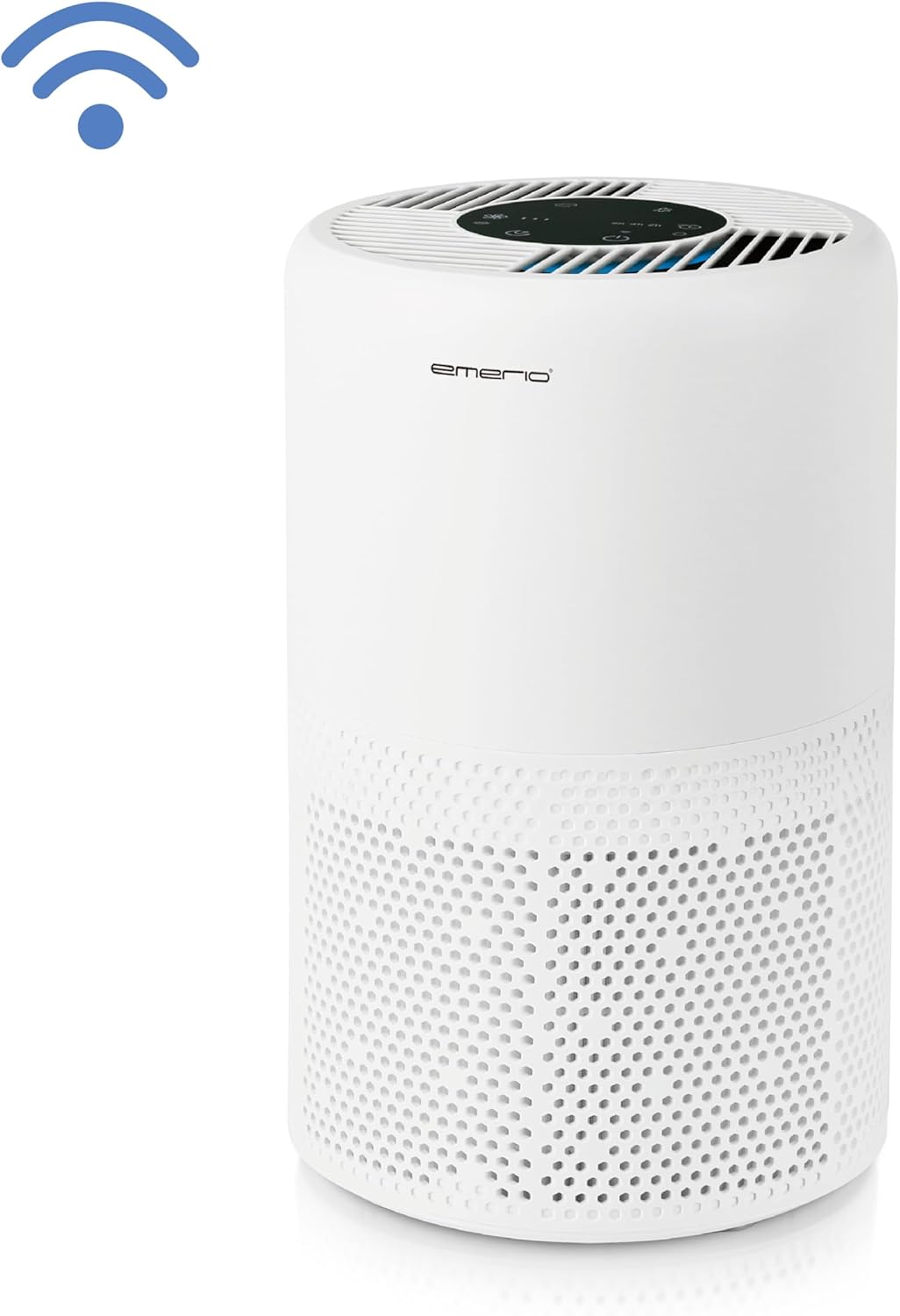 EMERIO Luftreiniger mit HEPA 13 Filter (99,97% Filterleistung) gegen Schimmel, Staub, Pollen & Gerüche | WLAN: SMART LIFE APP | Ionic Funktion & Timer | geeignet für Räume bis zu 25m² | AP-132324