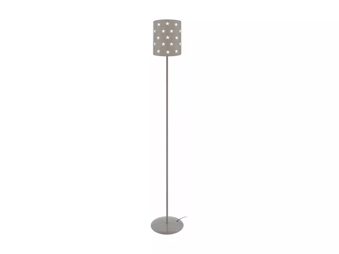 Lampadaire enfant métal taupe, 162 cm.
