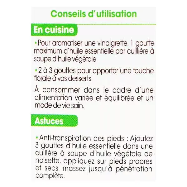 So'Bio Étic Aroma Huile Essentielle Palmarosa Bio 10ml