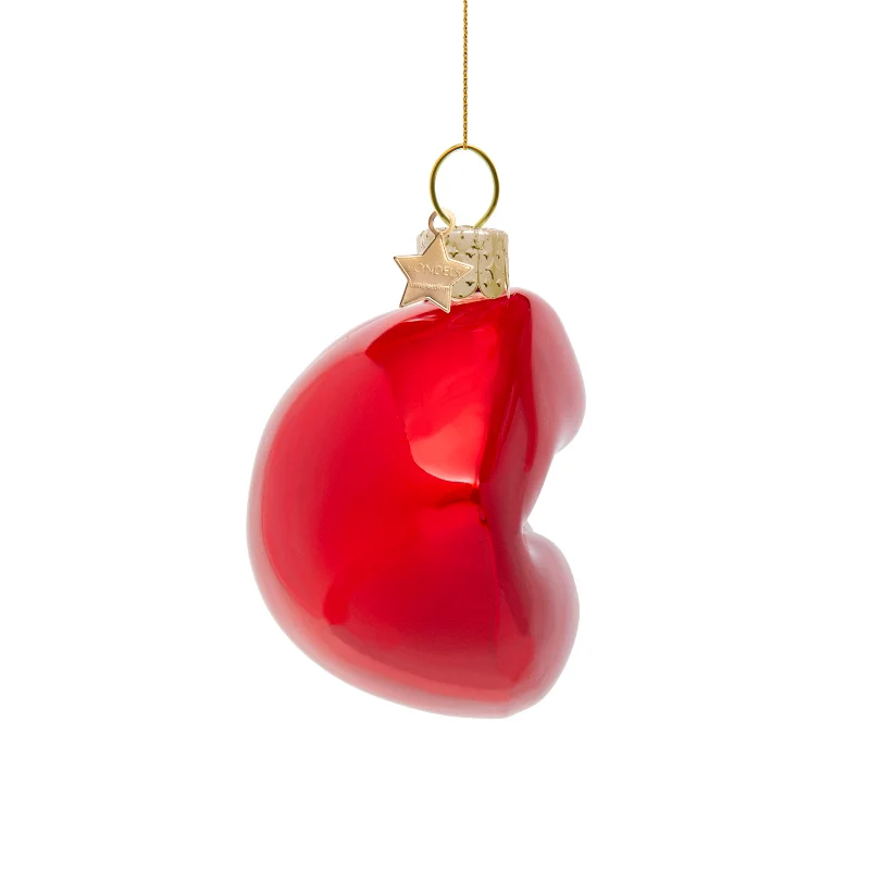 Vondels  Røde læber juleophæng - H7,5 cm.