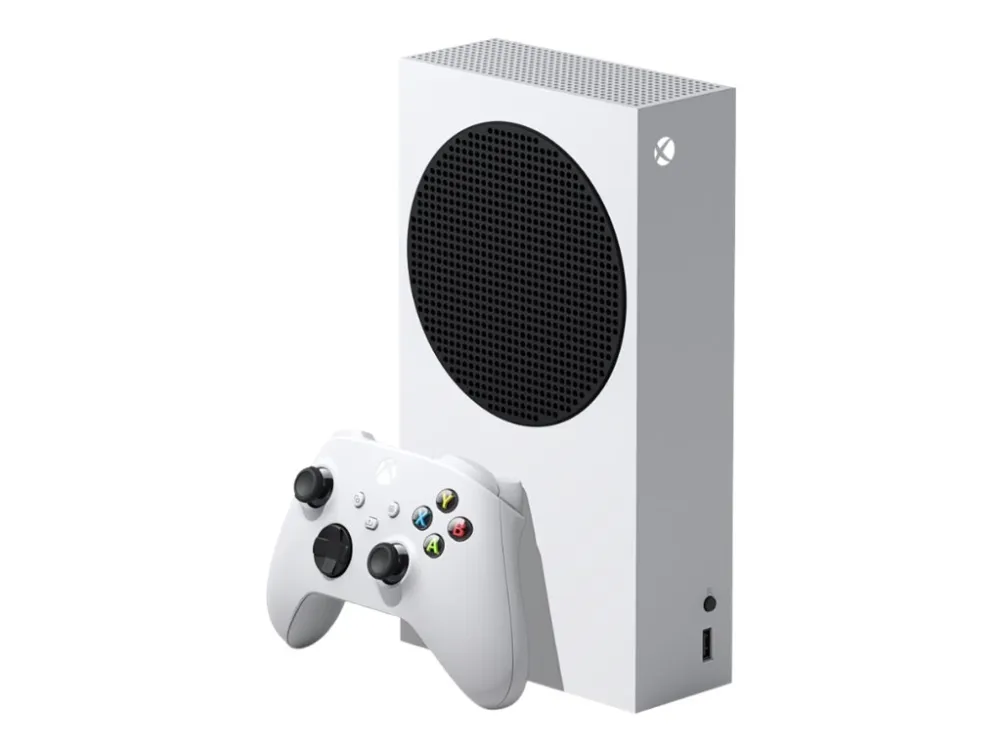 Microsoft® Xbox Series S | Spillekonsol - 1440p@60fps / 1080p@120fps - 512GB SSD NVme - Wi-Fi/LAN - HDMI® 2.1 - Hvid | Inkl. 1 x Xbox trådløs controller (Hvid)