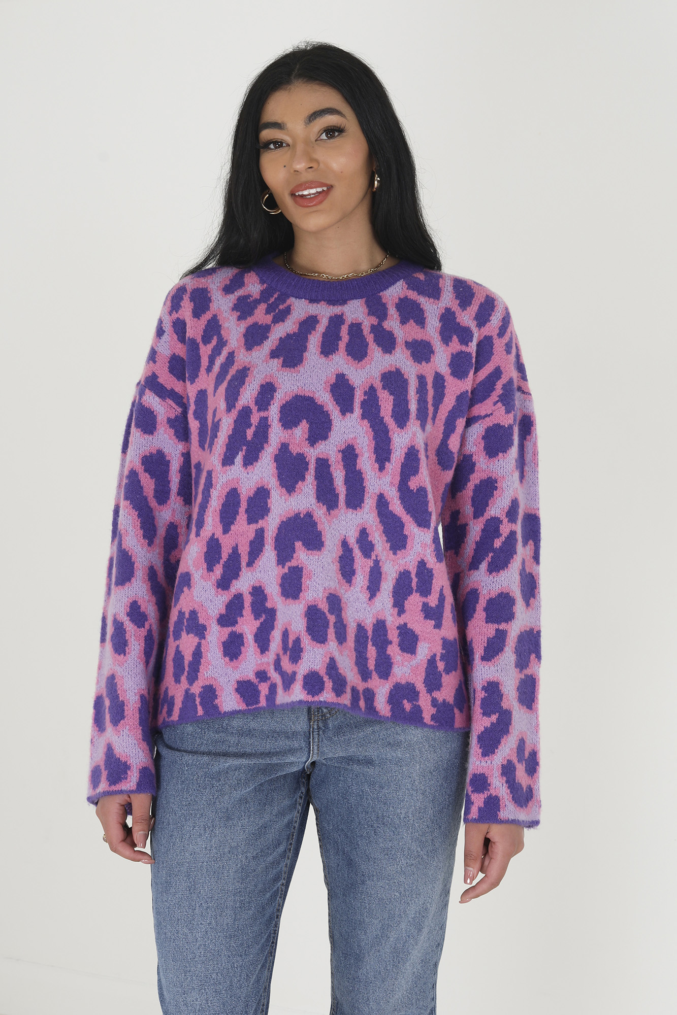 Jersey com jacquard animal