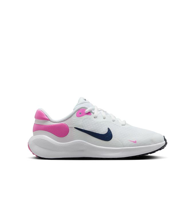Nike Revolution 7 Big Kids Sh WHITE-MIDNIGHT-NAVY-PLAYFUL-PI