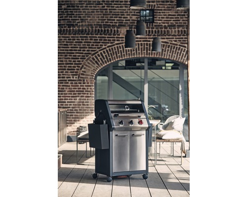 Enders Monroe Prox 3 S Turbo 3-pits gasgrill, 57 x 136 x 118,5 cm, roestvrij staal, inclusief uitneembare vetopvangbak