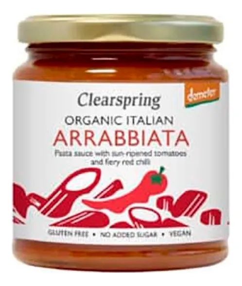 Clearspring Pasta Sauce Arrabbiata Ø - 300 g.