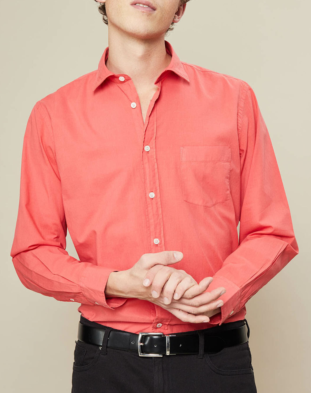 Hartford Chemise regular Paul Pat pavot