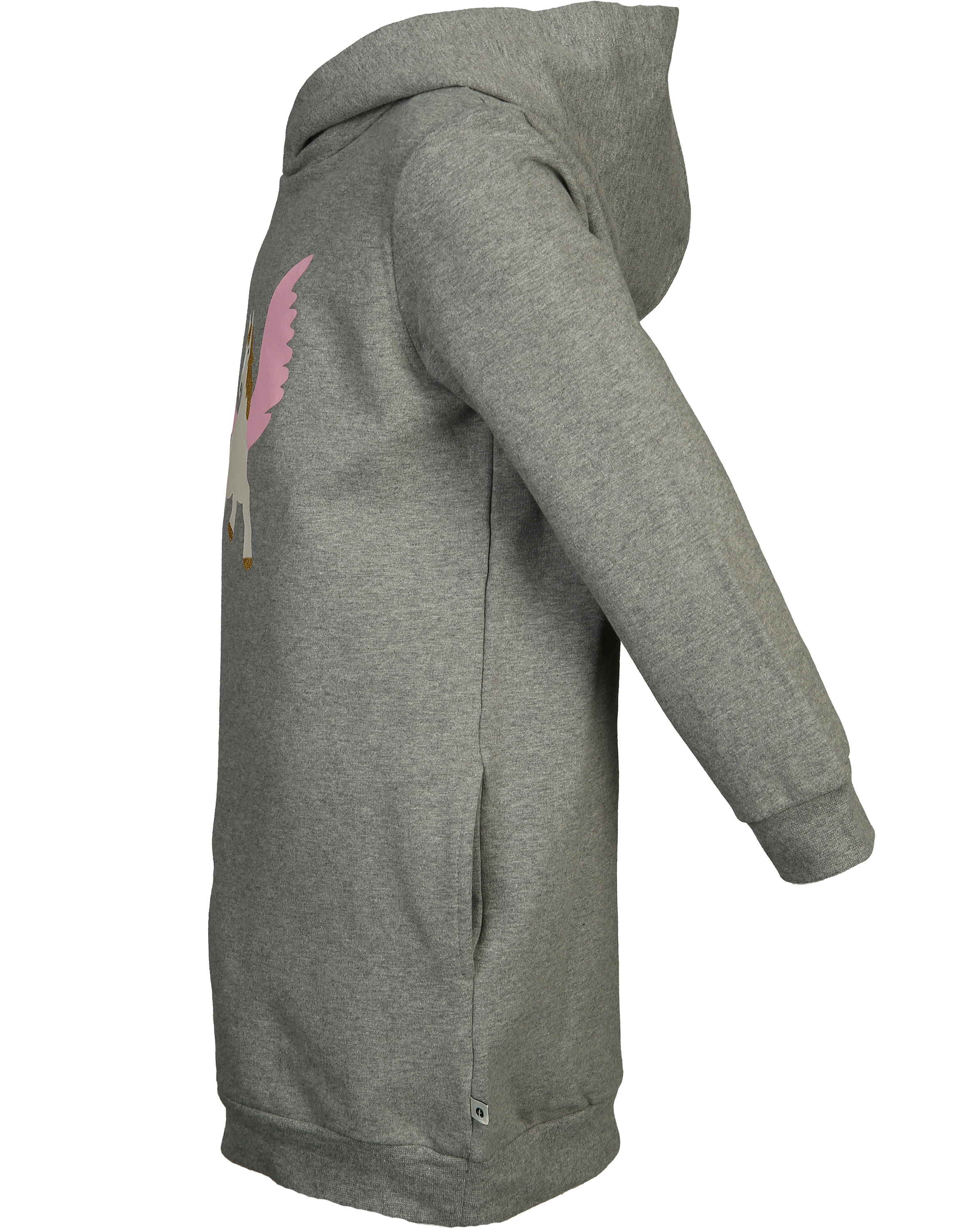 Sweat-Kleid PEGASUS mit Kapuze in grau