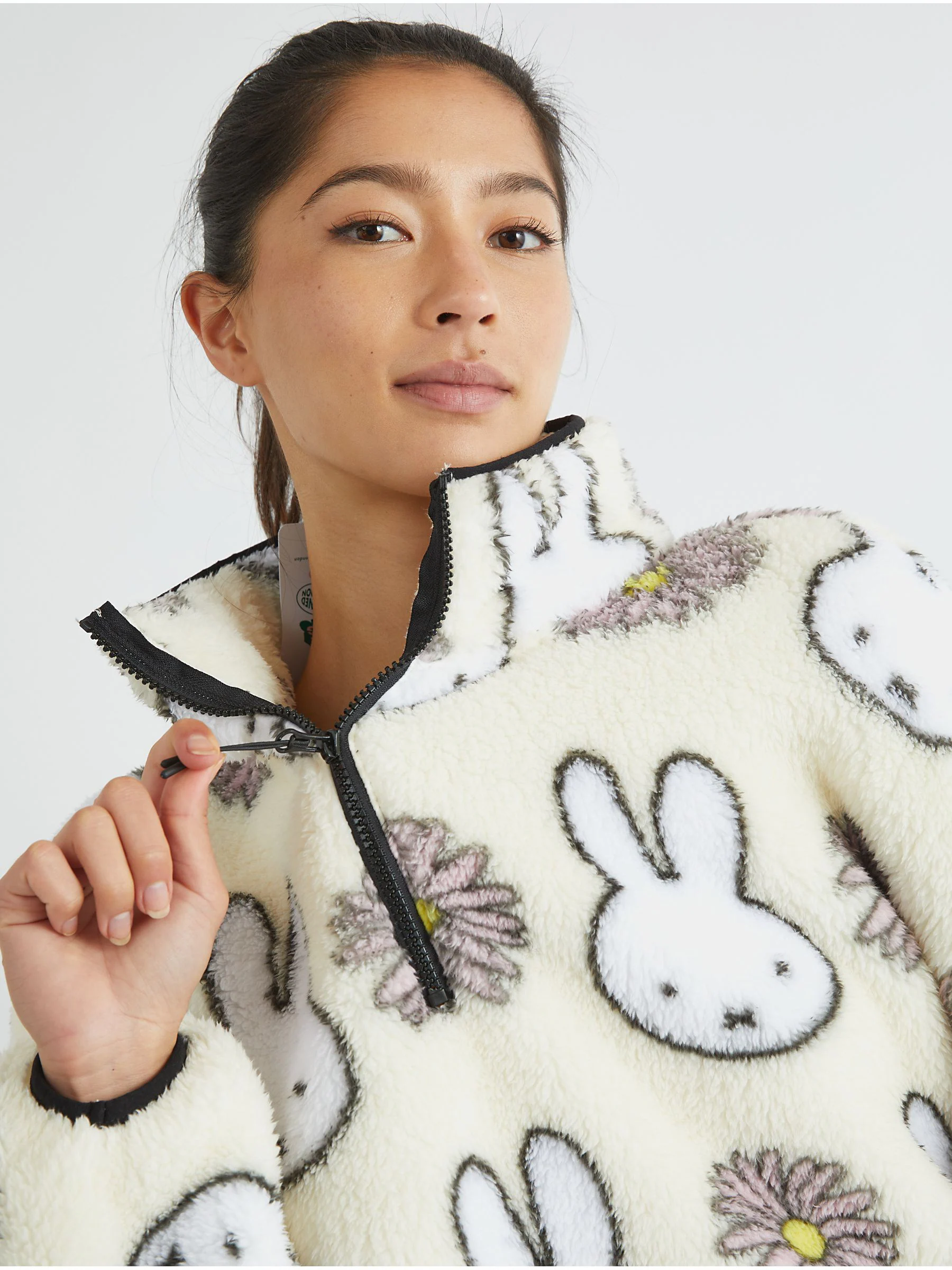Skinnydip Miffy x Flower Longline Fleece