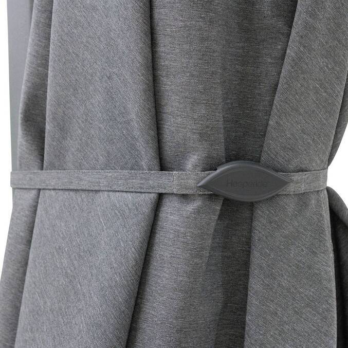 Parasol déporté carré inclinable MELHIA Anthracite / Graphite