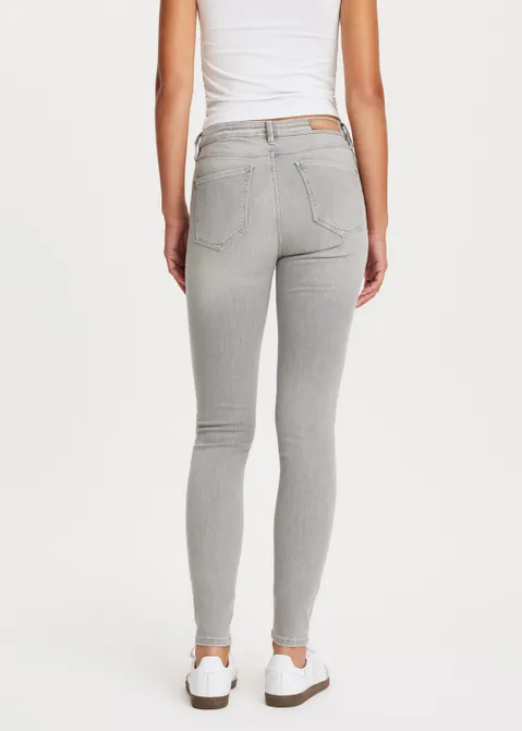 Rose mid rise skinny jeans grijs (GRS.UL)