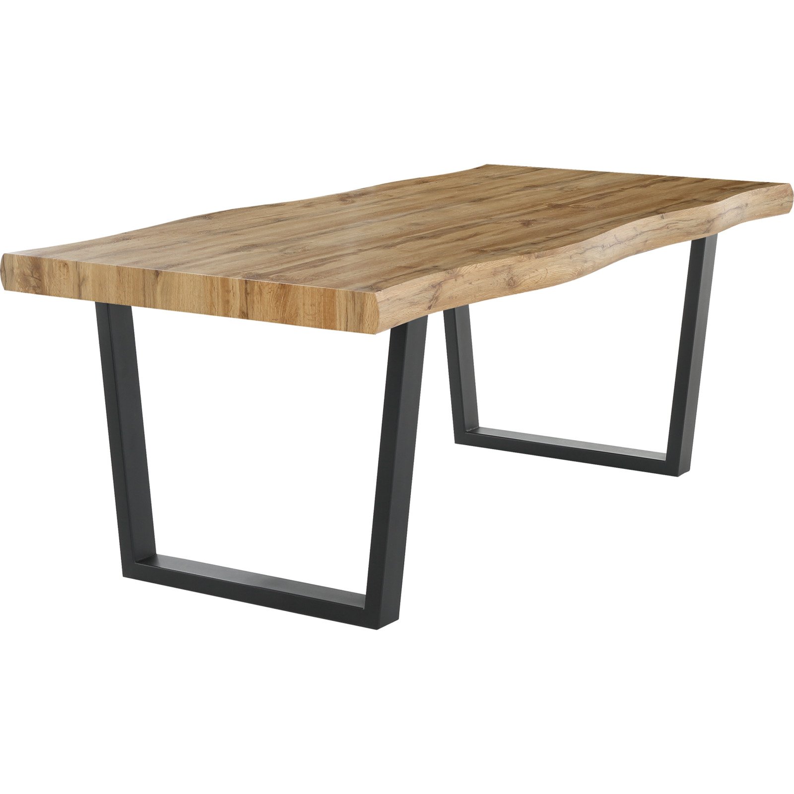 Tisch Don I Dekor Wildeiche Gestell schwarz 200 x 76 x 100 cm