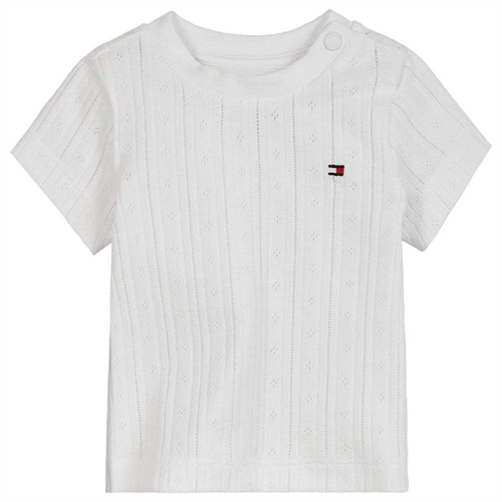 Baby Pointelle T-shirt White