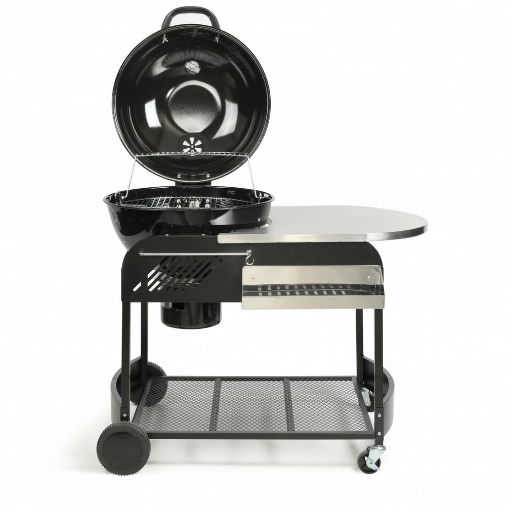 Barbecue à charbon avec desserte