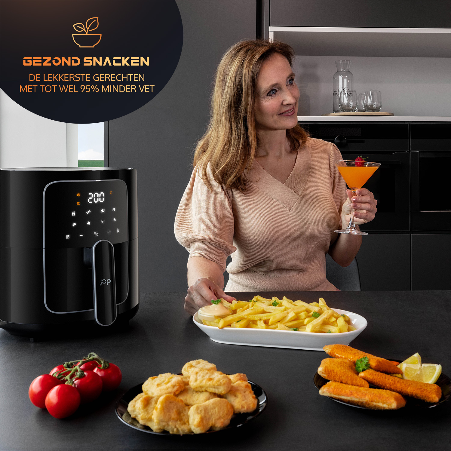 JAP Ascension 7,6 liter XXL airfryer