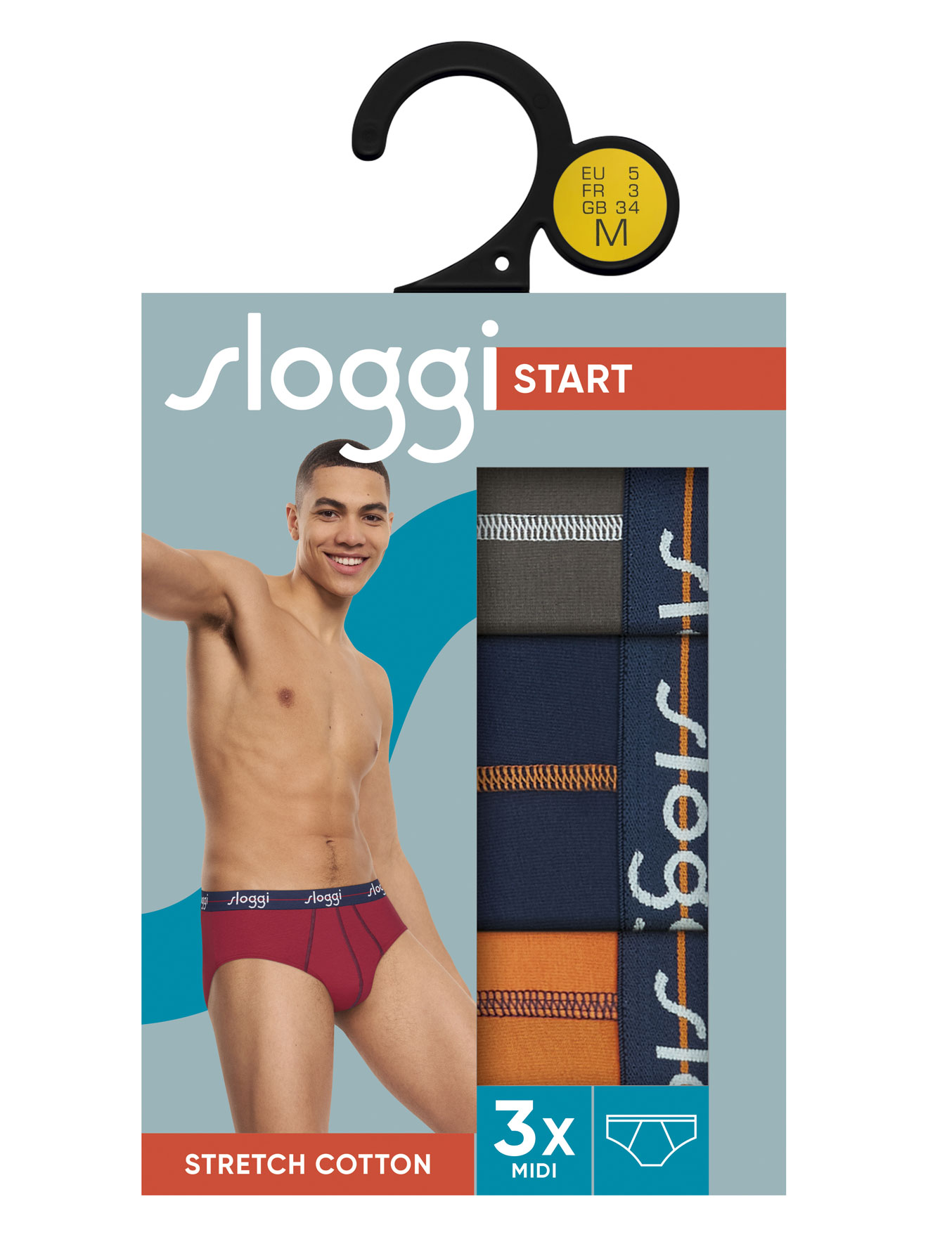 Lot de 3 slips midi Start Midi