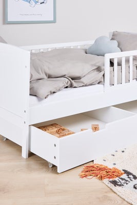 JLY DREAM Juniorseng JULI Inkl. Oppbevaring & Madrass 70x140, Vit