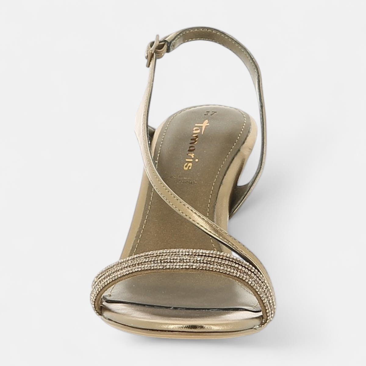 Nu-pieds à talon Femme bronze