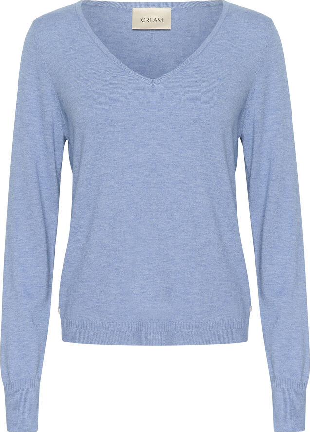 Cream CRDela Knit Pullover Marina melange