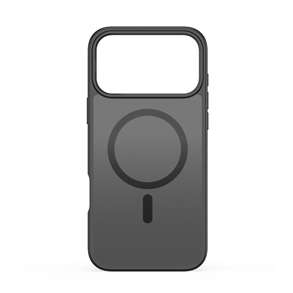 iPhone 17 Pro Max MagSafe Hybrid Hardcase Hülle mit TPU Bumper - Schwarz