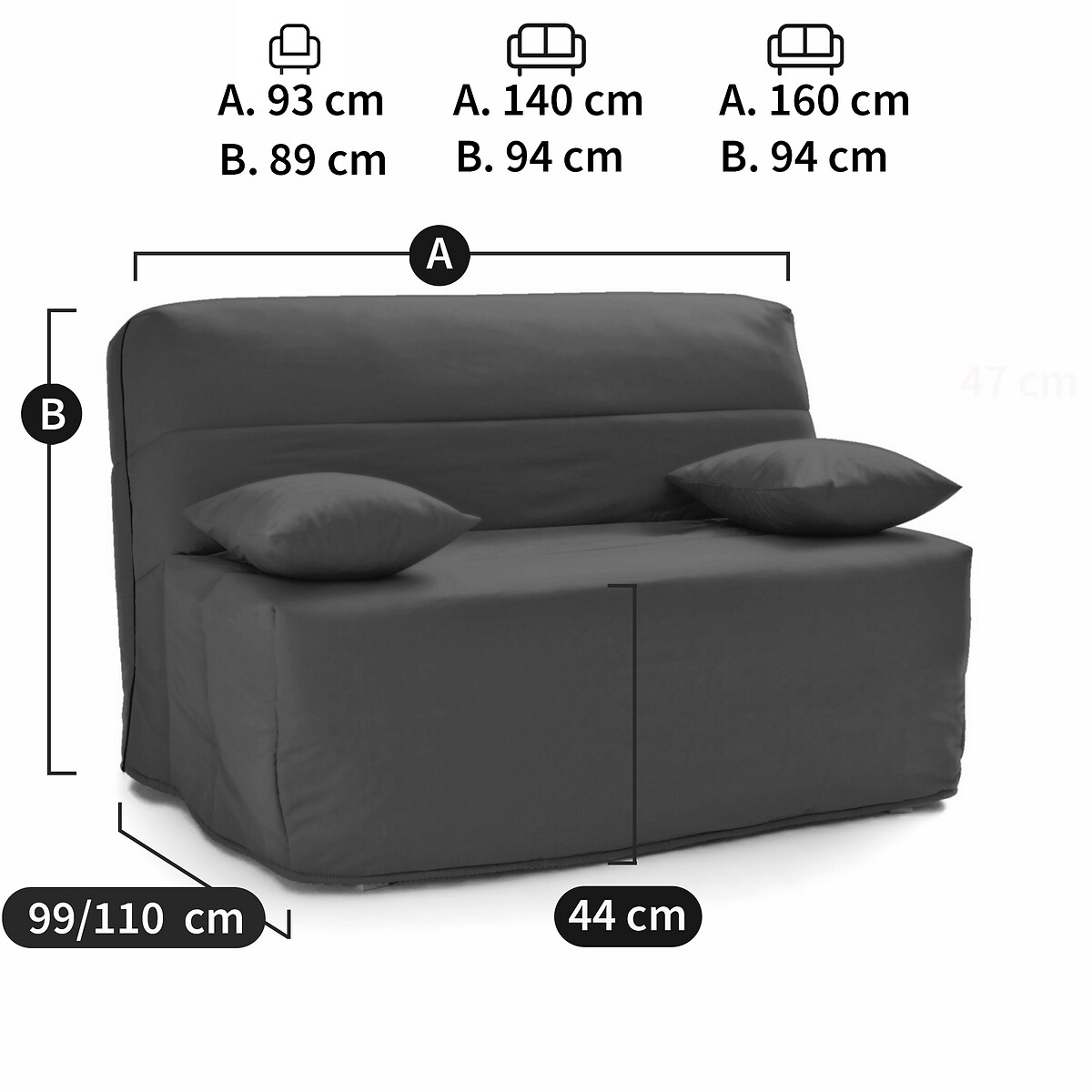 SO'HOME<br>Banco/banqueta BZ, espuma Bultex 15 cm