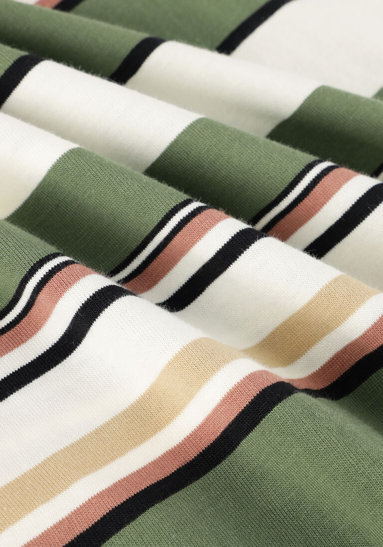 ANERKJENDT olijf anerkjendt t-shirt akkikki s/s stripe tee