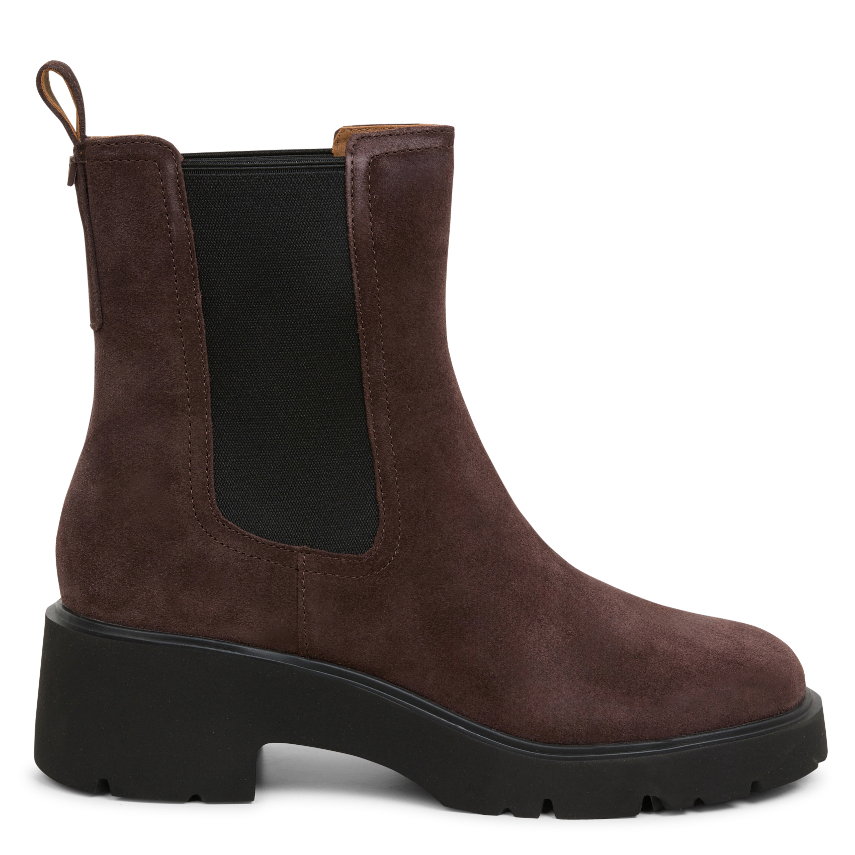 MILAH - Bottines en cuir mélangé | Marron
