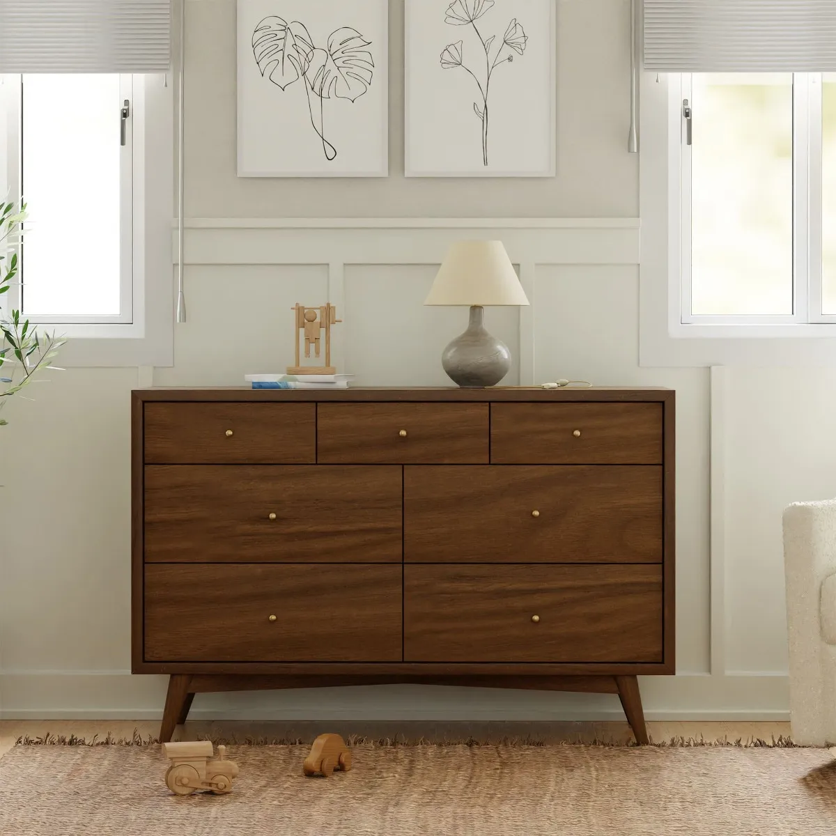 Babyletto Bureau 7 Tiroirs Palma - Noyer