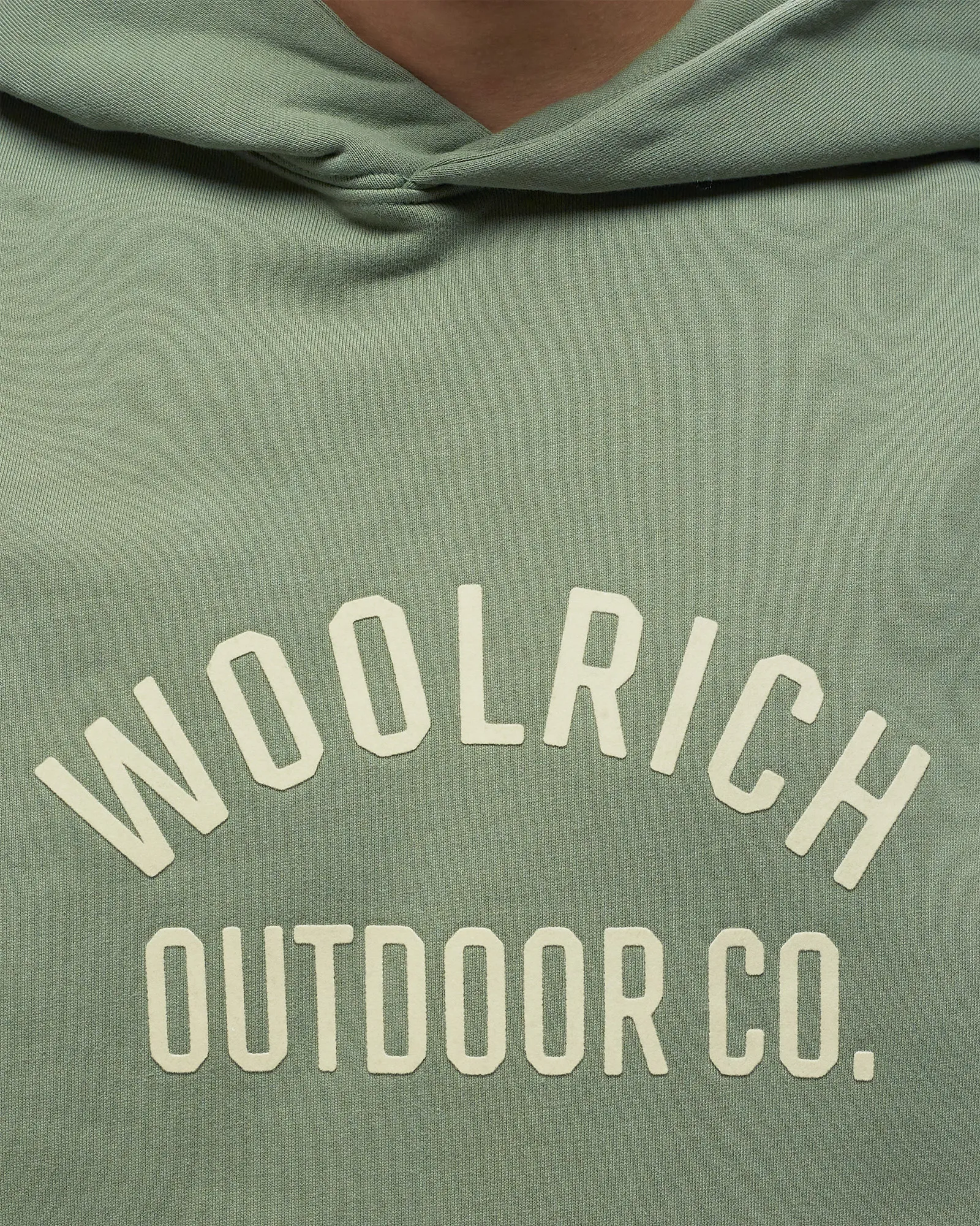 WOOLRICH ORGANIC COTTON SCRIPT HOODIE
