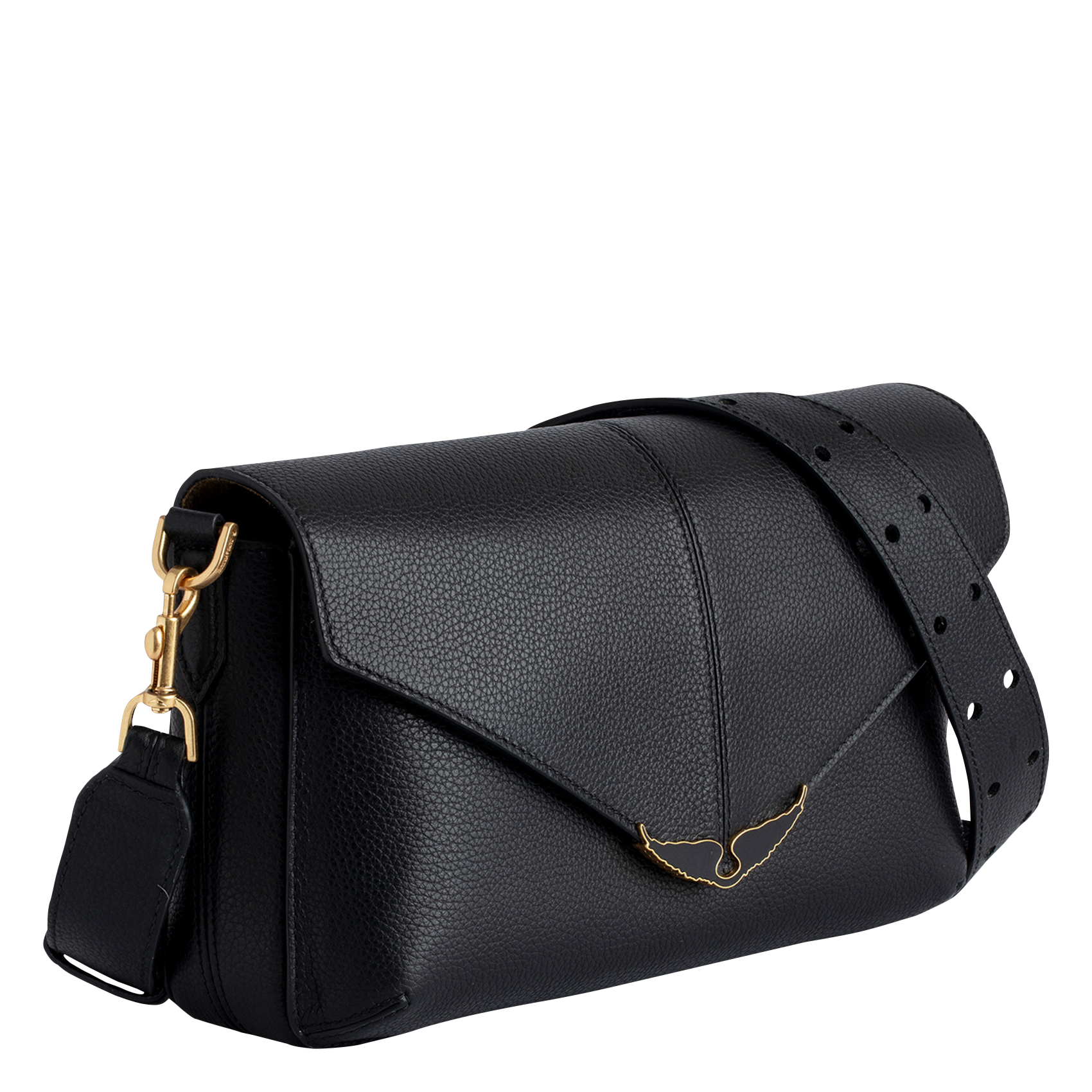 BORDERLINE - Sac bandoulière en cuir | Noir
