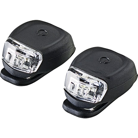 PUCH 1 LED cykellygte - for- og baglygte i sort
