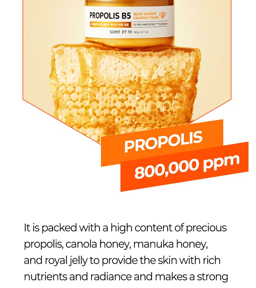 SOME BY MI - Propolis B5 Glow Barrier Kalmerende Crème