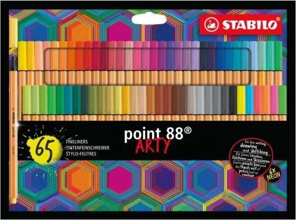 Stabilo Point 88 Arty Supersæt - med 65 stk. ass. farver