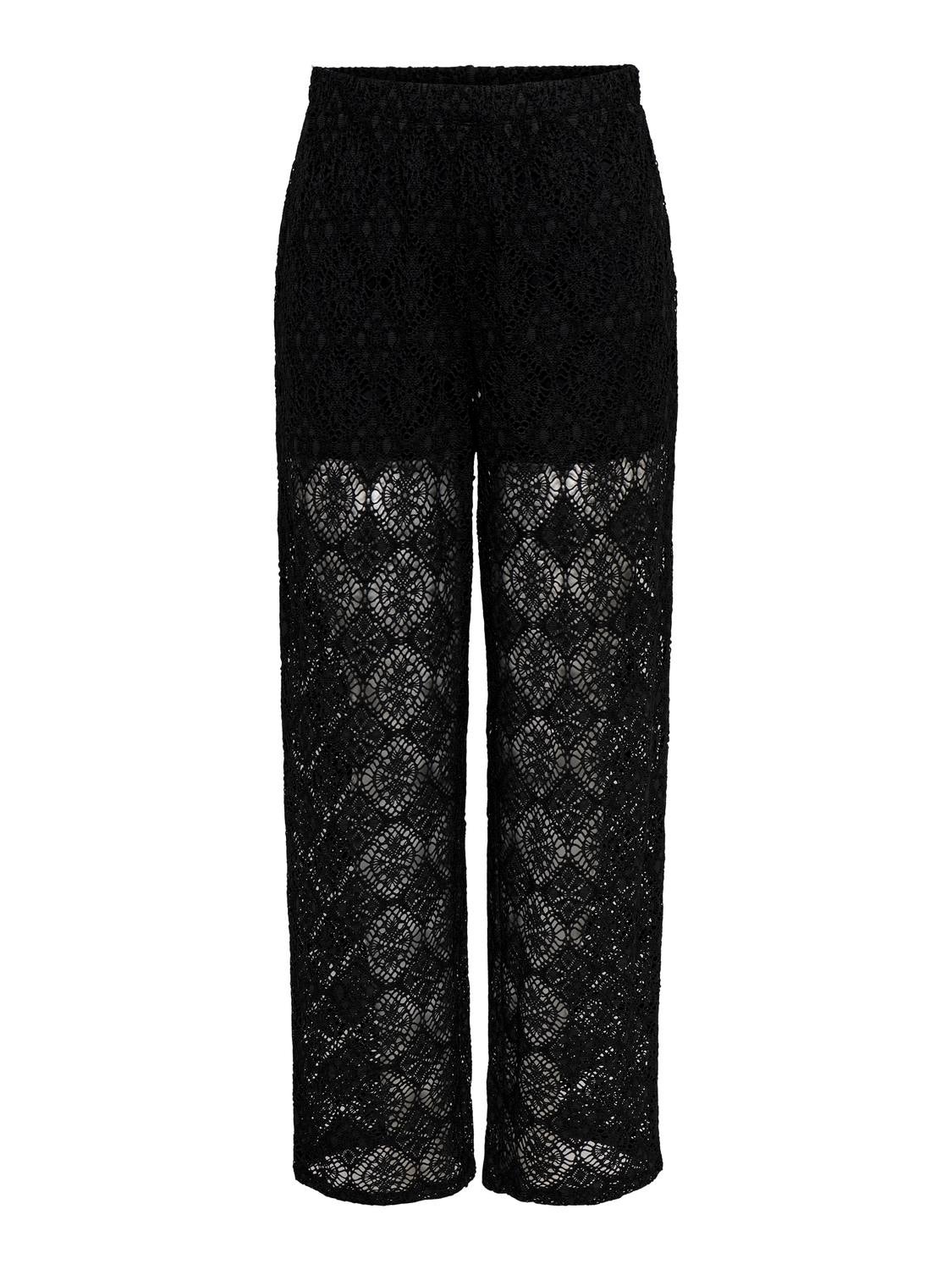 JDYEVA Normal geschnitten Hose Black