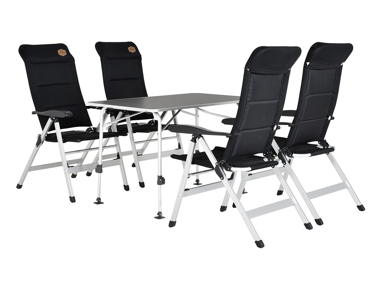 Obelink Abruzzo Superlight 120 en Corsa Black tafel met standenstoelen