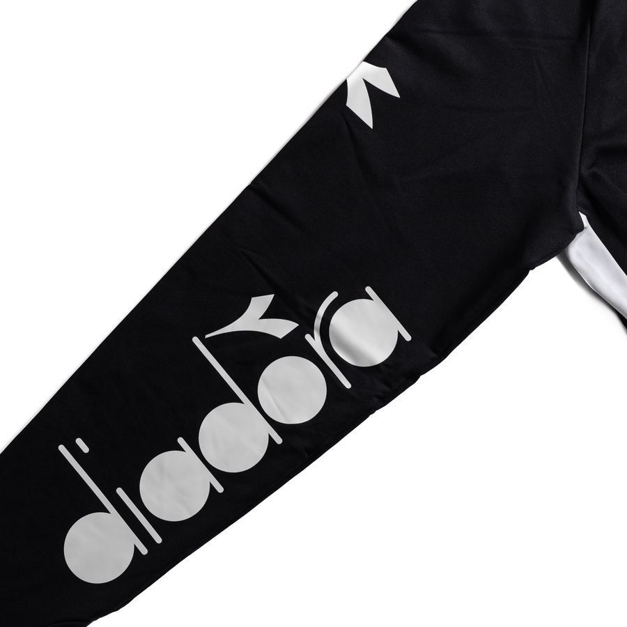 Diadora Maillot d'Entraînement Equipo Pro 1/2 Zip - Noir/Blanc Enfant