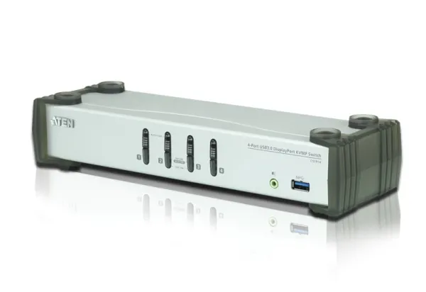 ATEN CS1914 KVMP Switch - KVM / audio / USB switch - 4 x KVM / audio / USB - 1 lokalbruger - desktop