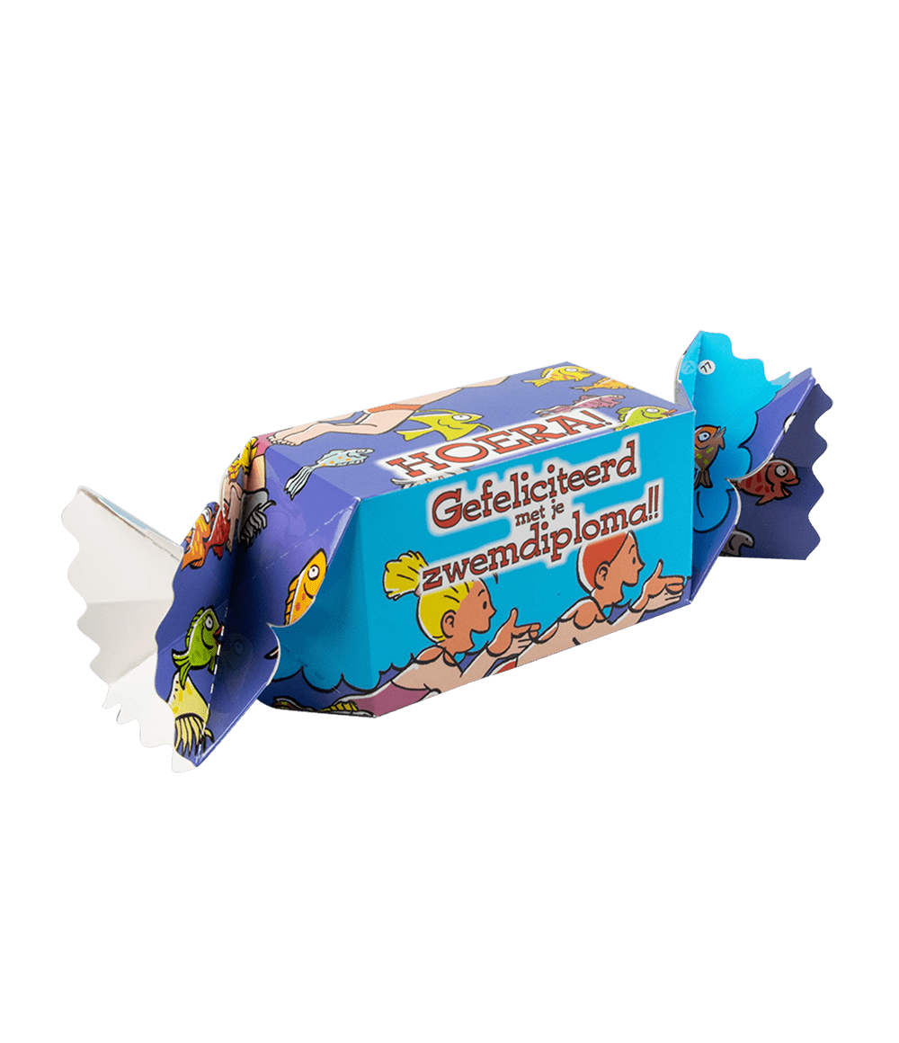 Geschenkdoosje Zwemdiploma 26cm