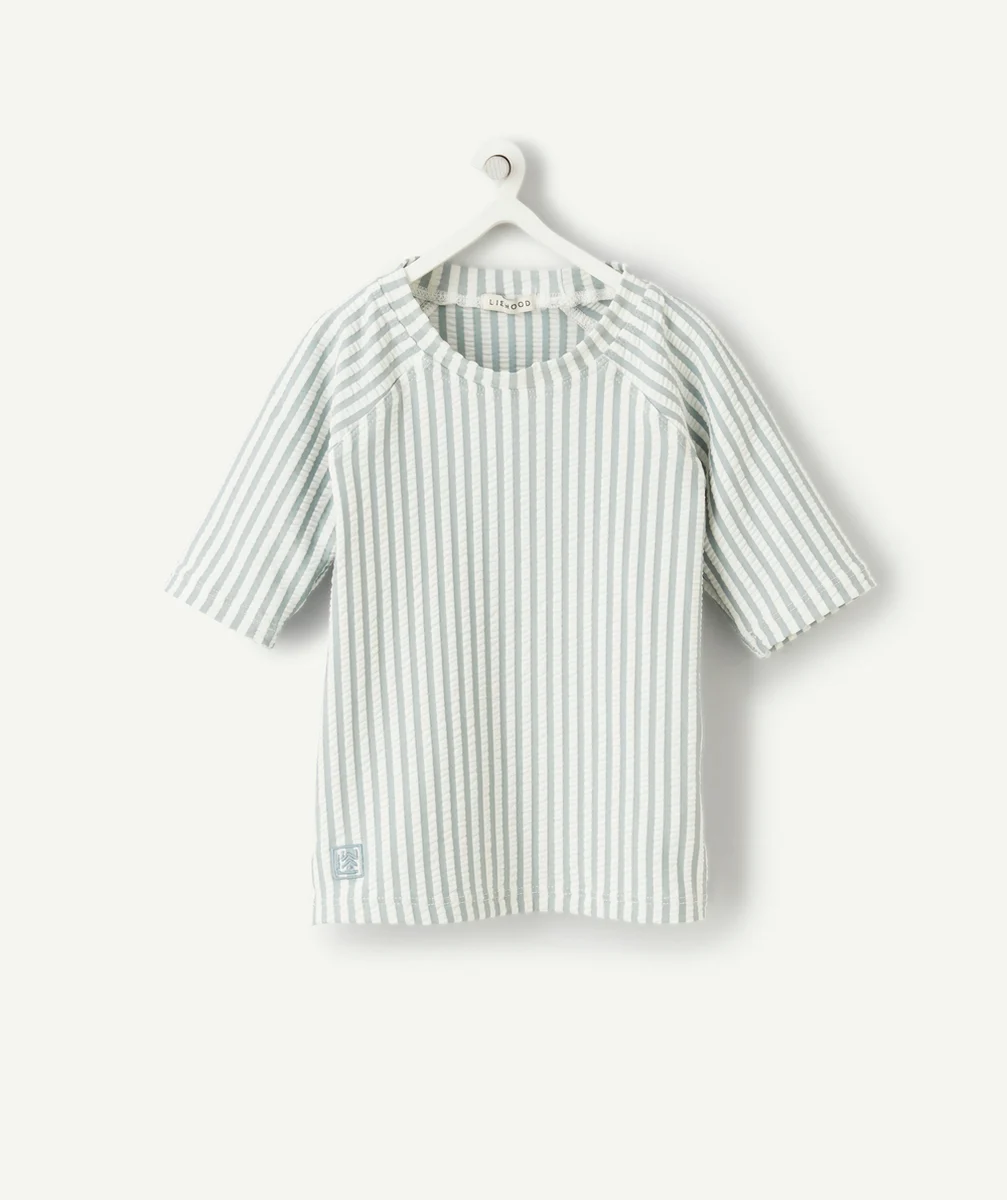 LIEWOODT-SHIRT DE BAIN NOAH RAYÉ BLEU ET BLANC