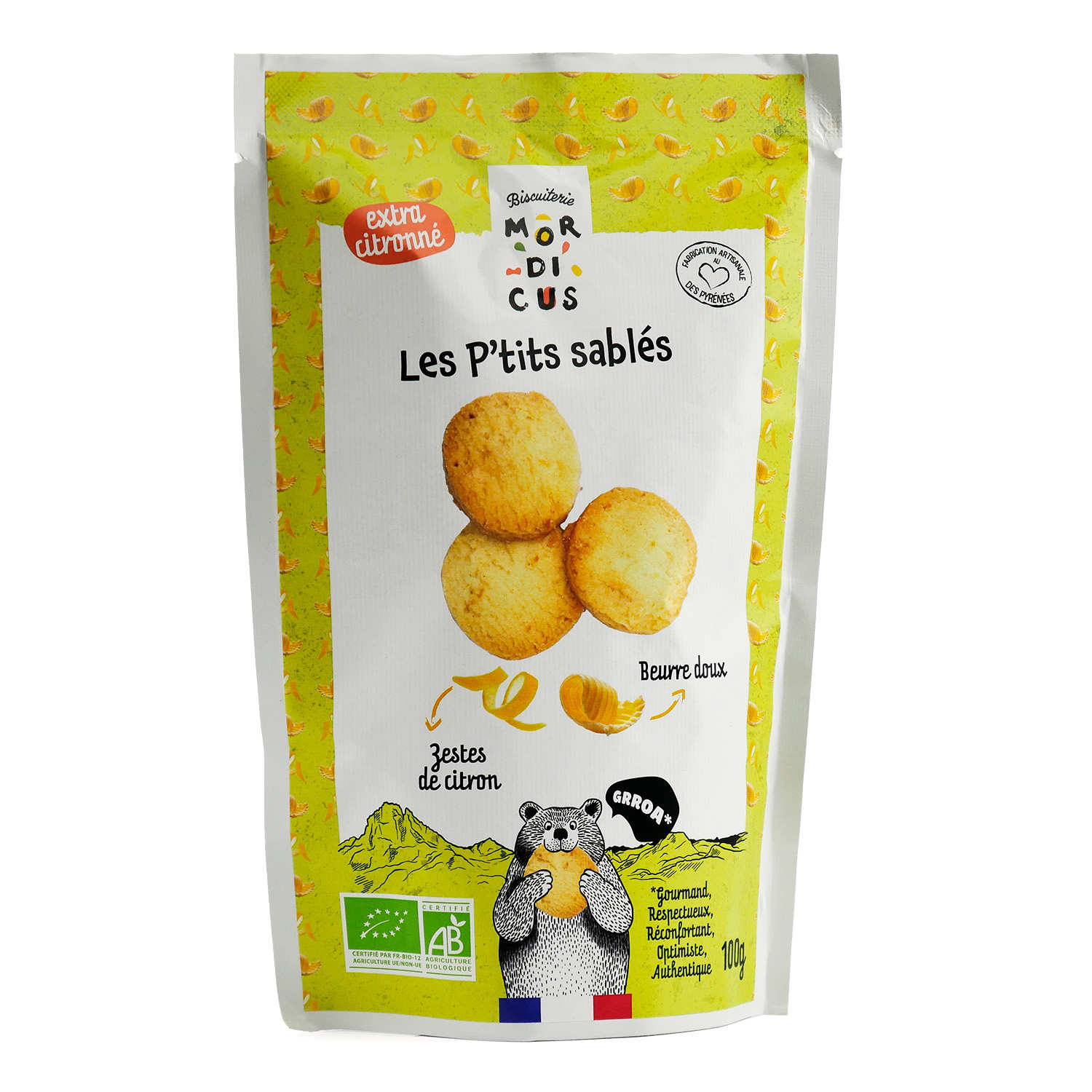 Sablés au zestes de citron bio