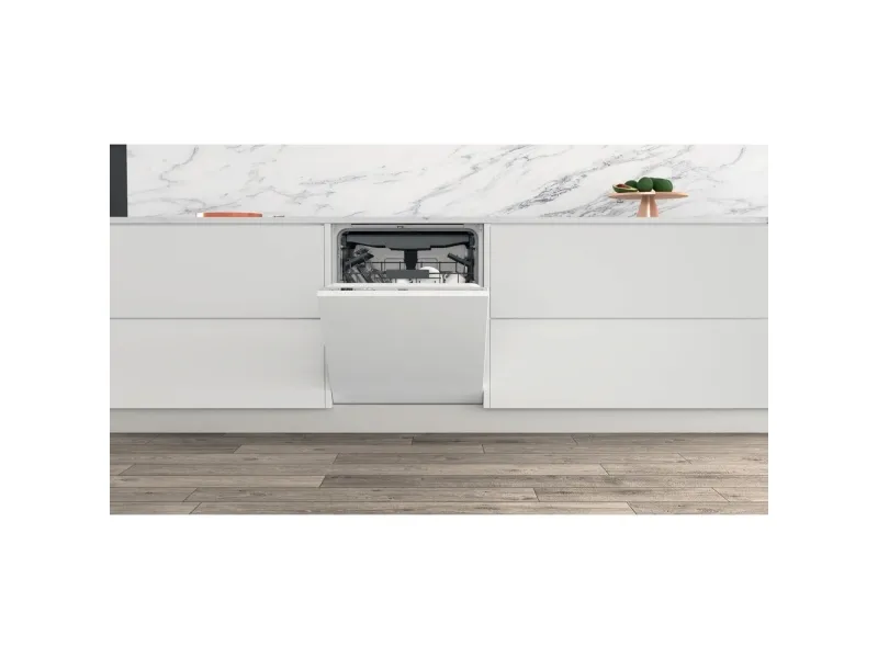 Whirlpool WIC 3C34 PFE S - Opvaskemaskine - til indbygning - Niche - bredde: 60 cm - dybde: 56 cm - højde: 82 cm - sølv