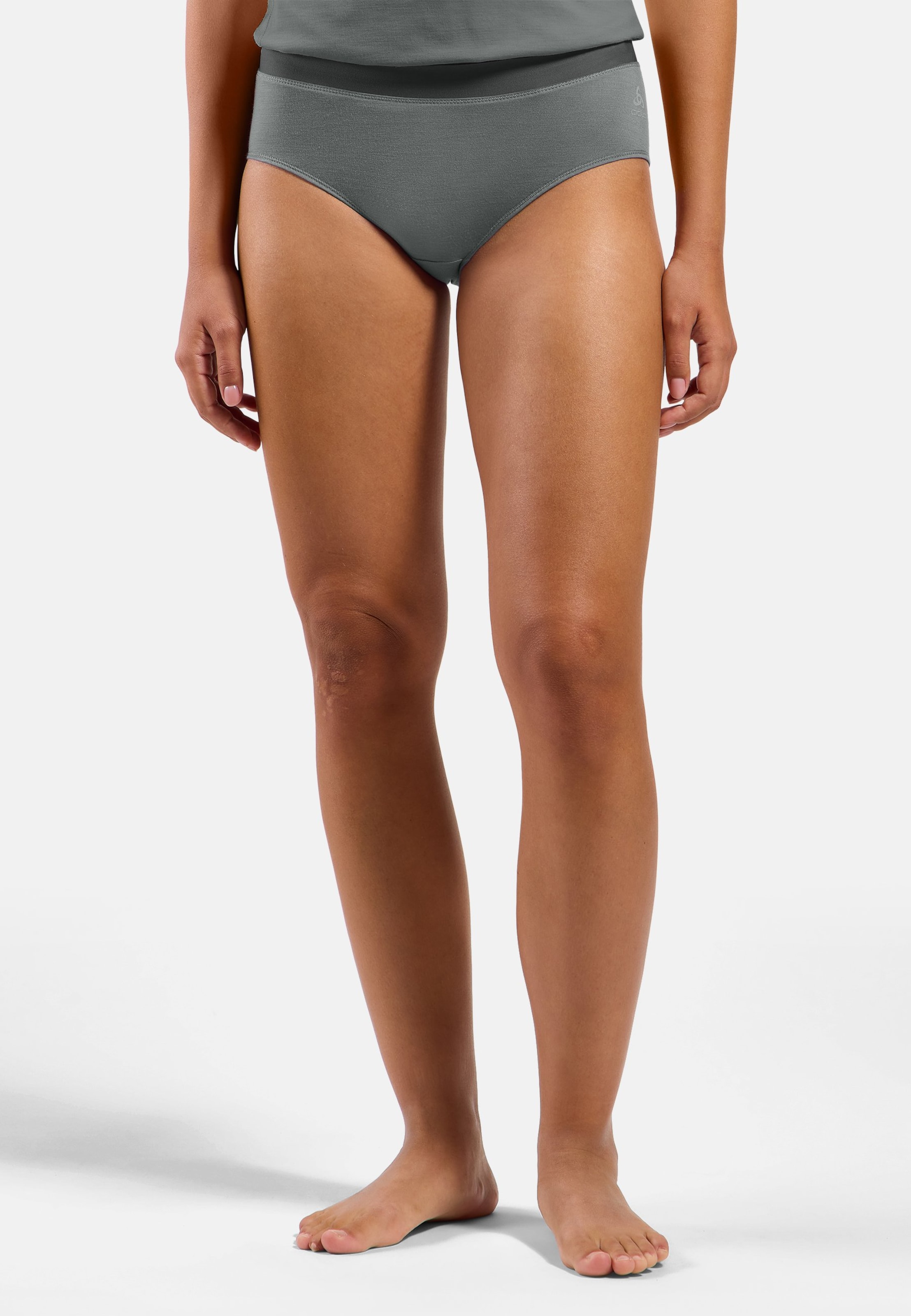 Natural Merino 160 Panty in odlo steel grey melange