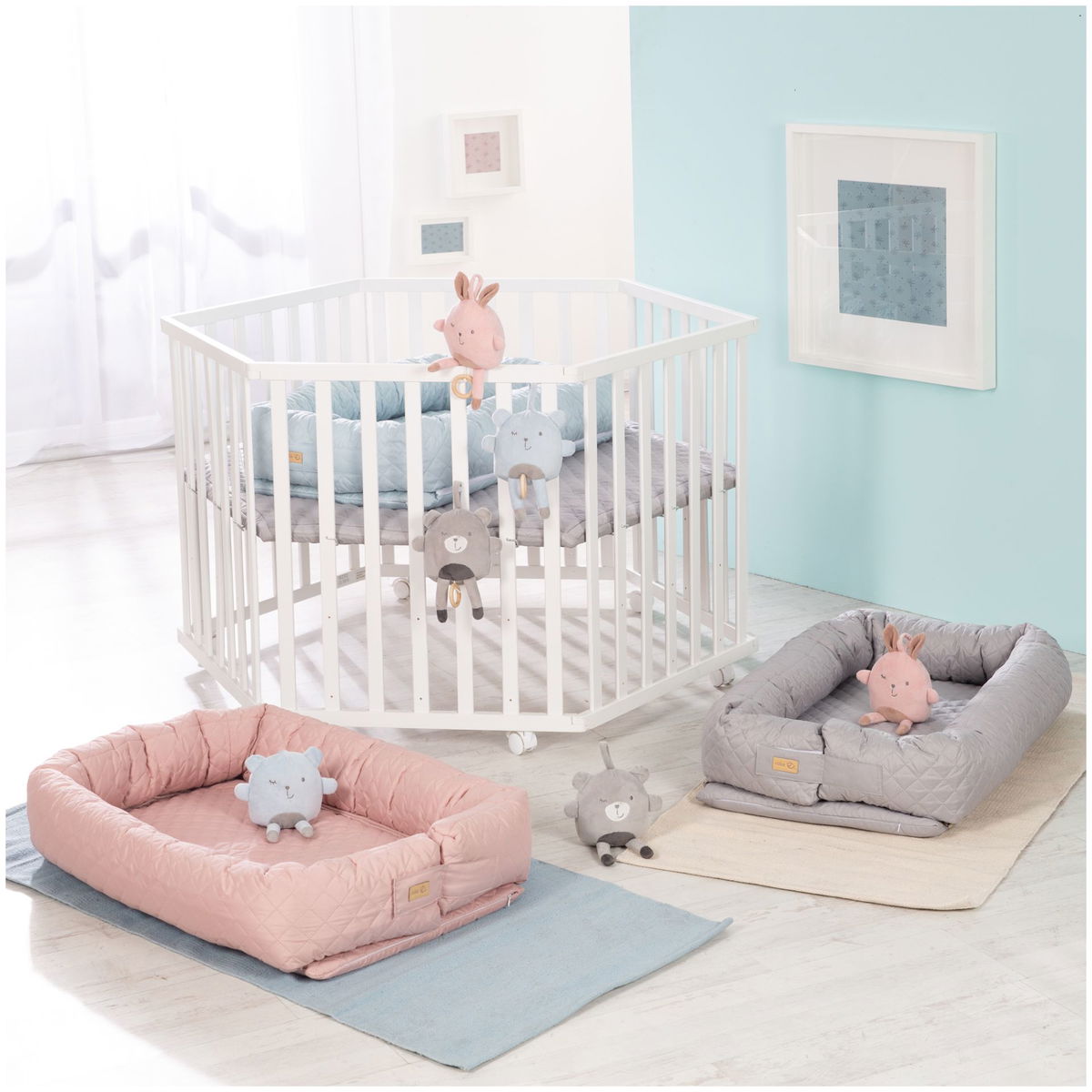 robaroba   Babynest 3in1 rosa